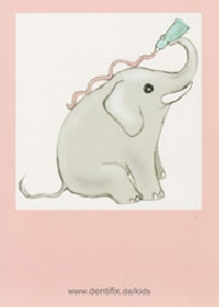 elefant postkarte